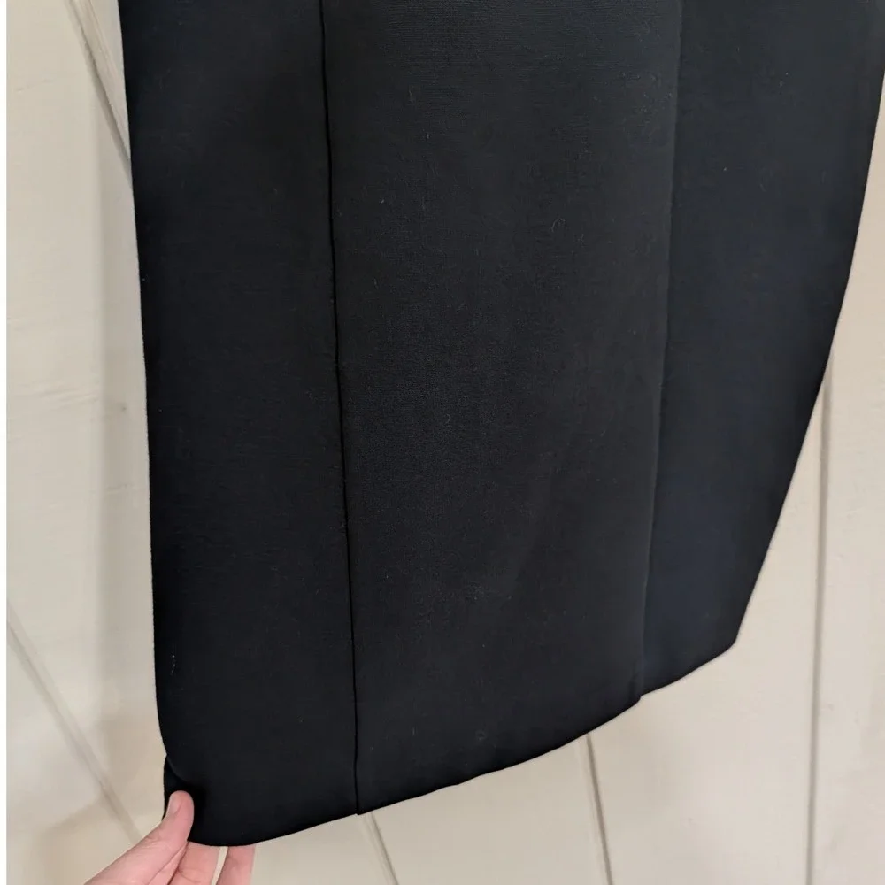 Diane‎ von Furstenberg Black Square Neck Scoop Back Sheath Dress Size 6